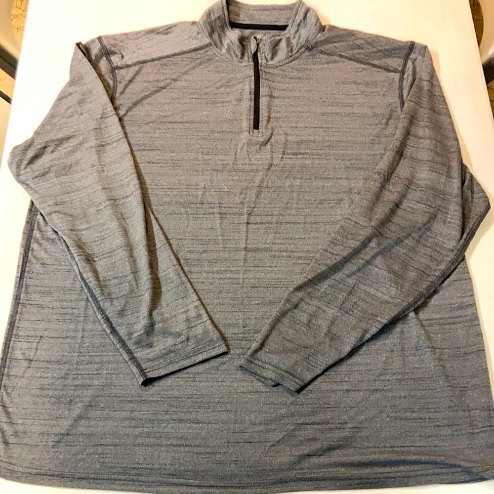 BCG Gray 1/4 Zip Men’s Long Sleeve Shirt
